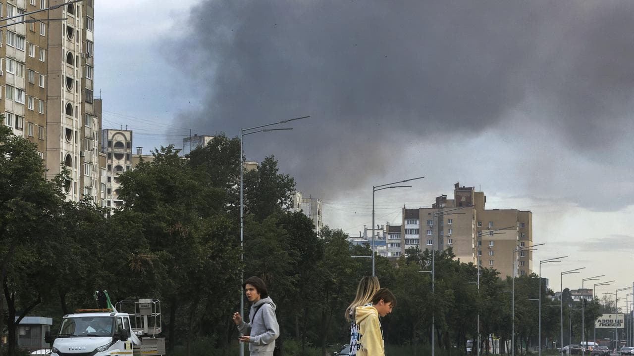 Russian missile shelling of Kyiv