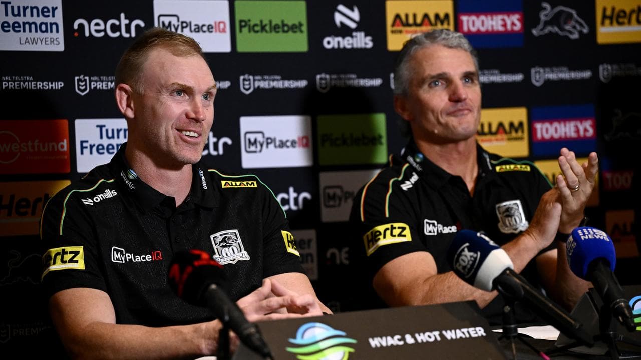 (L-R) Peter Wallace and Ivan Cleary.