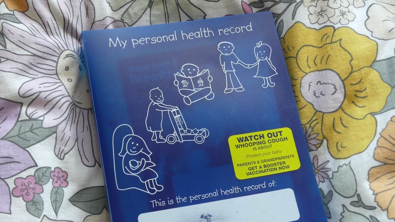 An infant health record, known as a 
