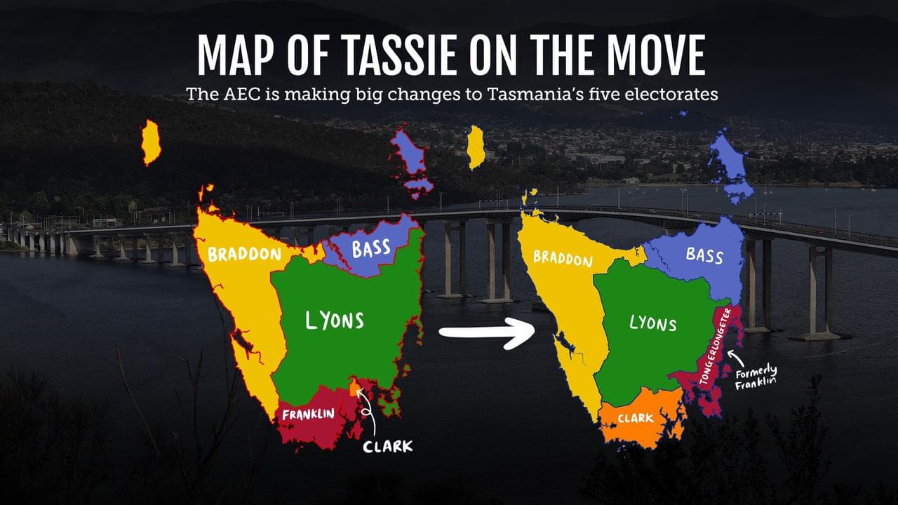 Tasmania's electorates 