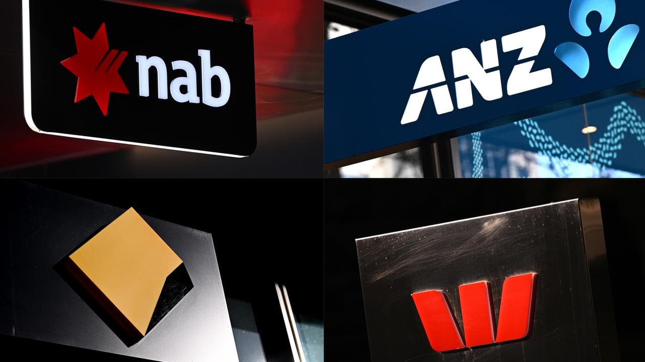 Signage of Australia's 'big four' banks (file image)