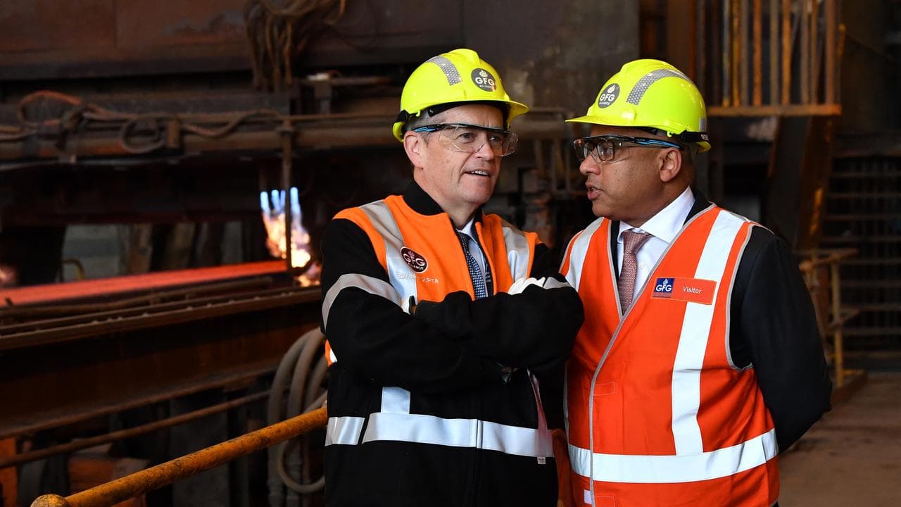 Sanjeev Gupta and Bill Shorten