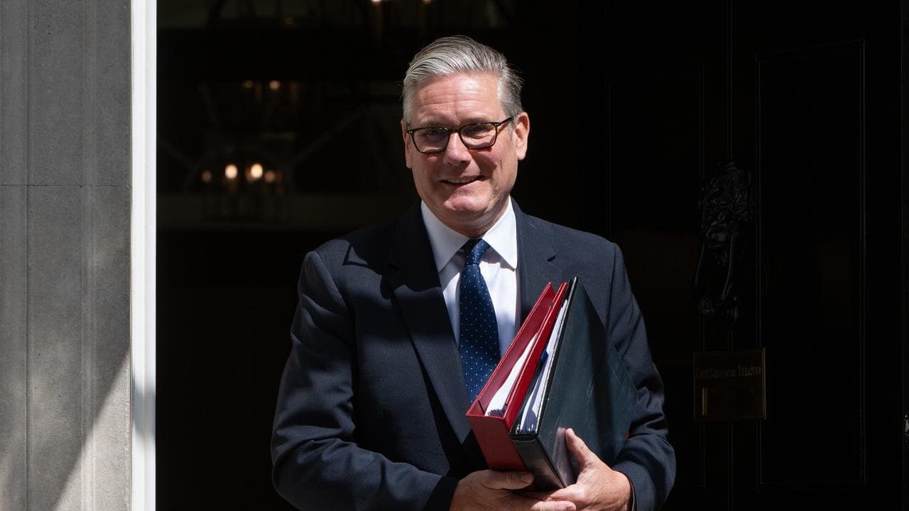 UK Prime Minister Keir Starmer leaves 10 Downing Street