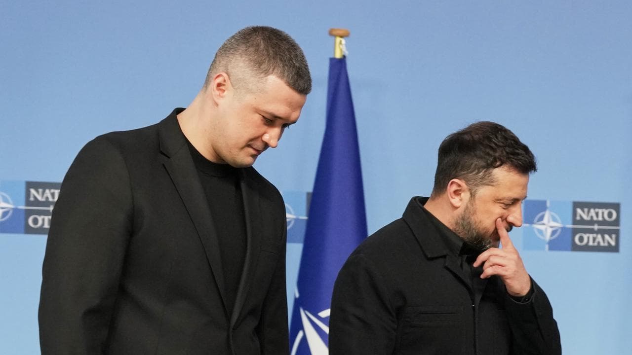 Mykhailo Fedorov  and Volodymyr Zelenskiy