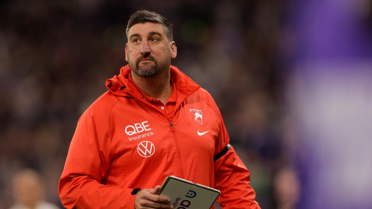 Dean Cox, head coach of the Sydney Swans