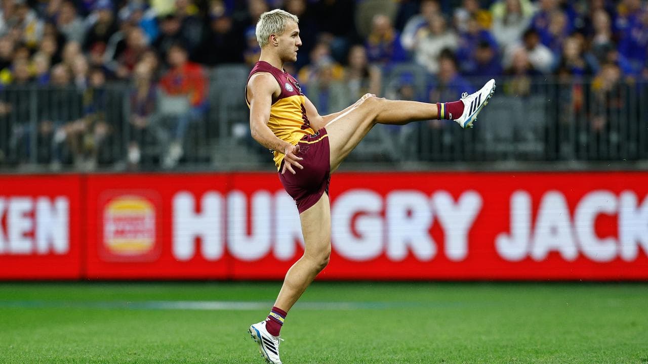 Kai Lohmann of the Brisbane Lions