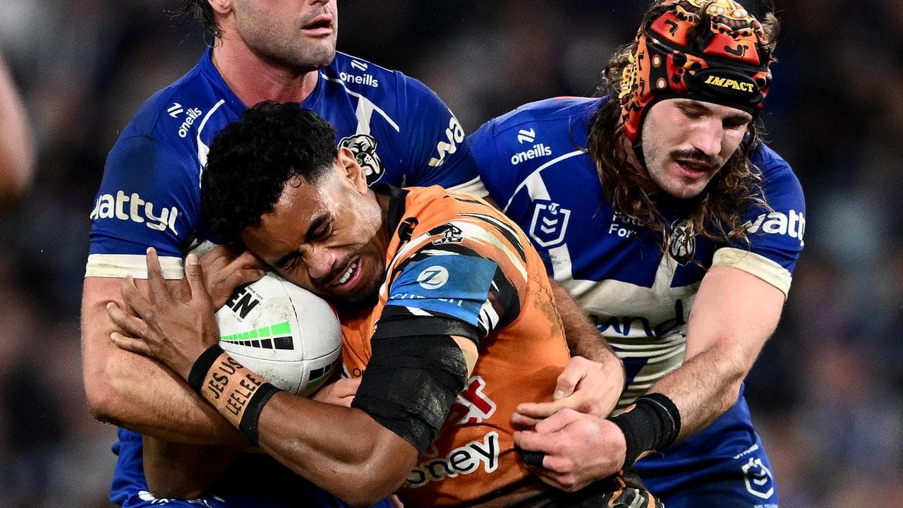 Tigers' Jahream Bula (c).