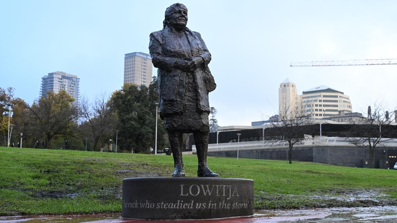 The Lowitja O'Donoghue statue in Adelaide (file image)