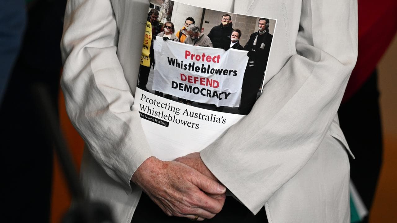 A whistleblower sign (file image)