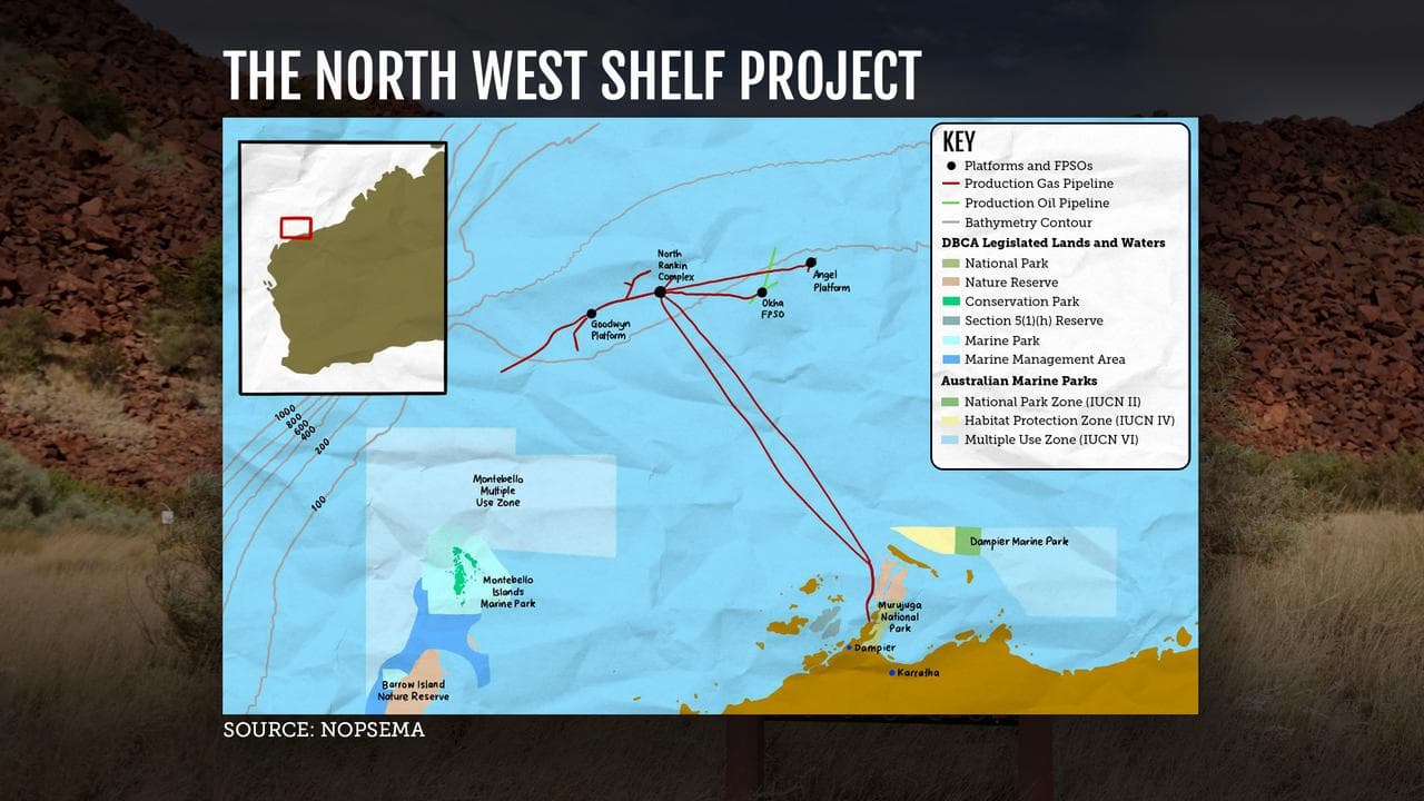 north west shelf map