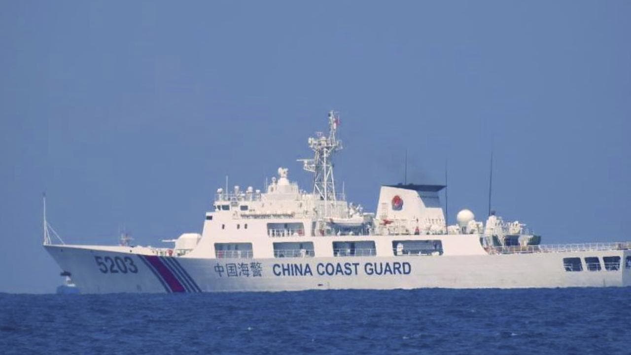 Chinese Coast Guard vessel in the South China Sea