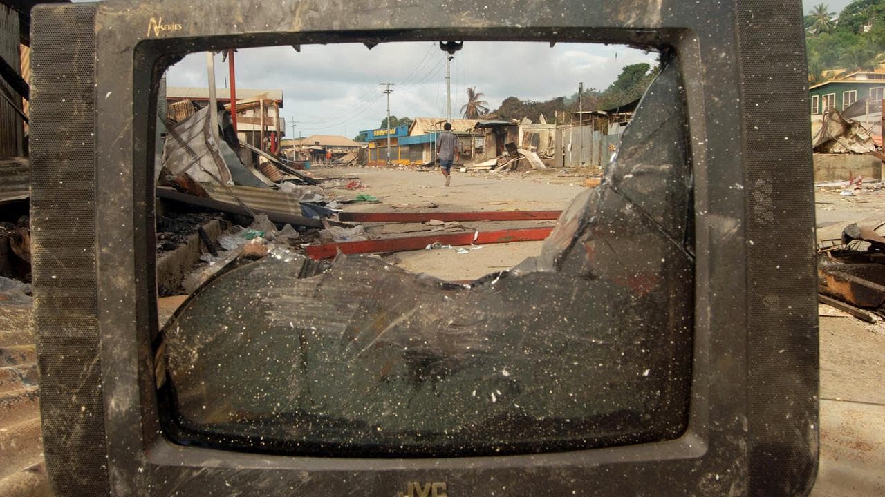 A broken TV (file image)