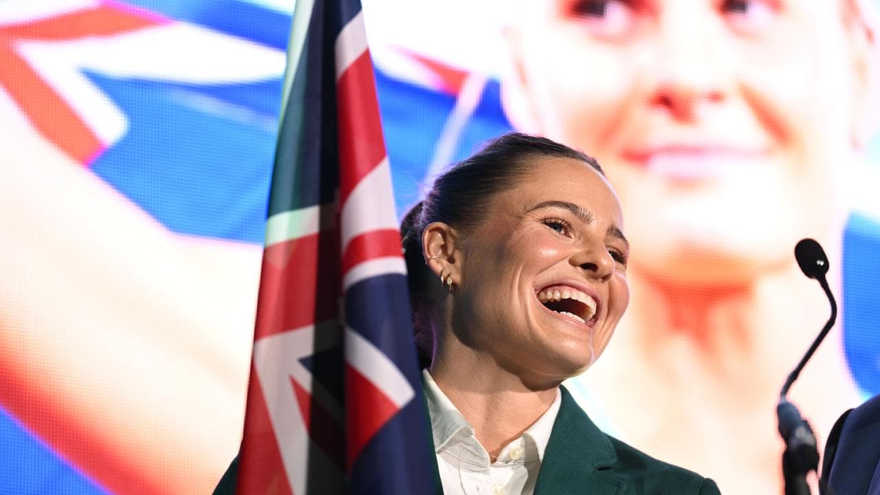 Pole Vaulter and flag bearer Nina Kennedy