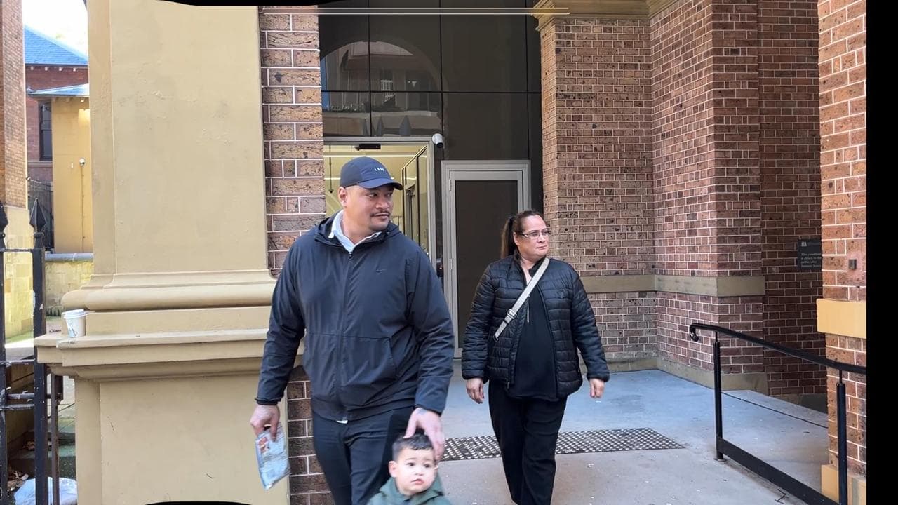 people leave courthouse