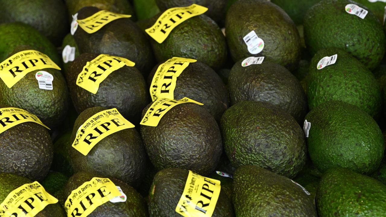 Avocados for sale at a market (file image)