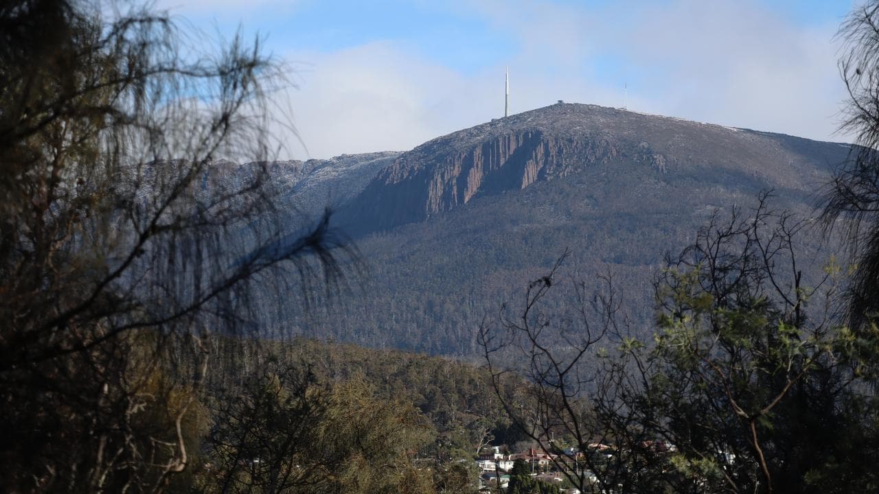 kunanyi/Mt Wellington seen from Queens Domain