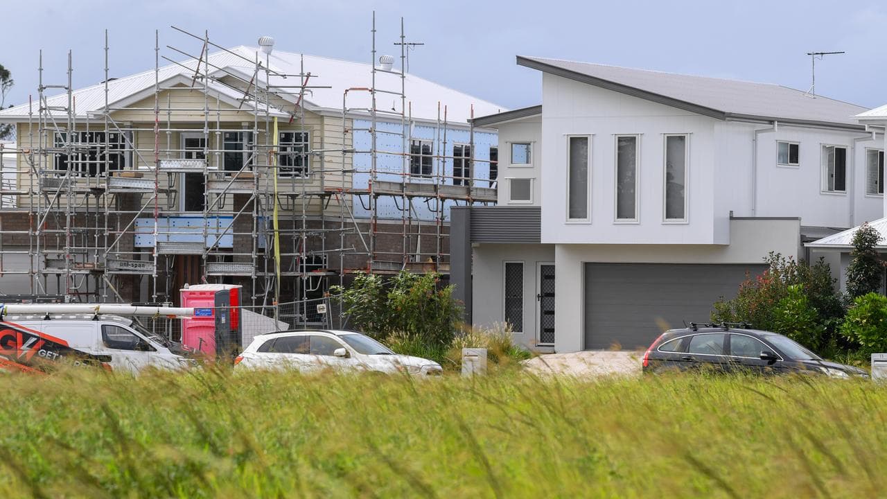 Stock image of new houses in Brisbane, Queensland, in 2025