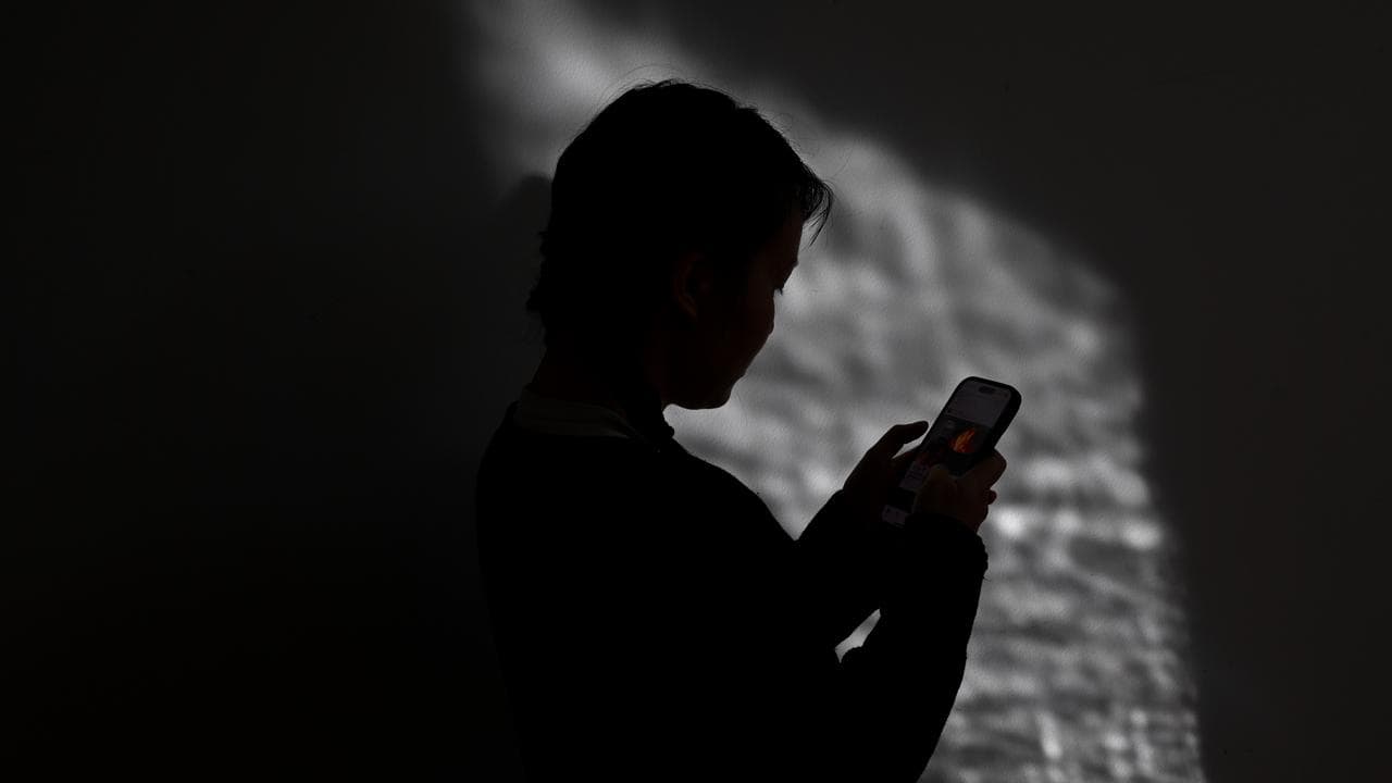 Woman on phone