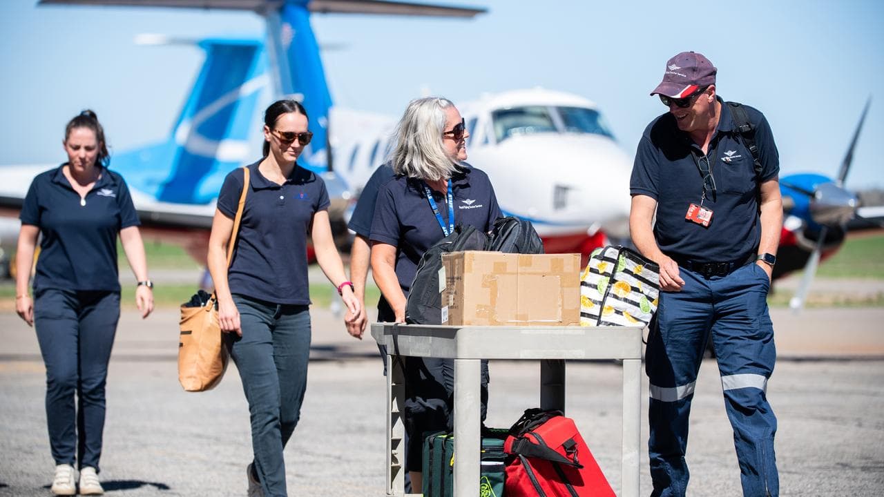 A Royal Flying Doctor Service (RFDS) crew