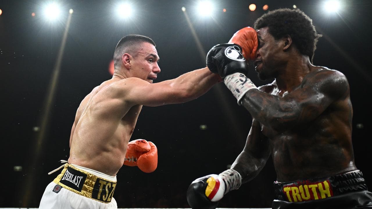 Tim Tszyu and Errol Spence Jr.