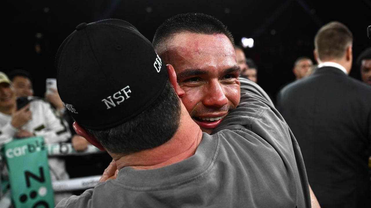 (L-R) Jeff Fenech and Tim Tszyu.