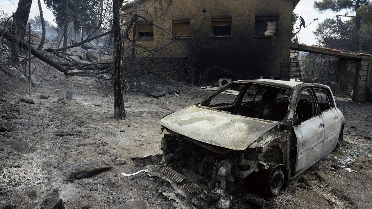 Wildfires devastate central Spain