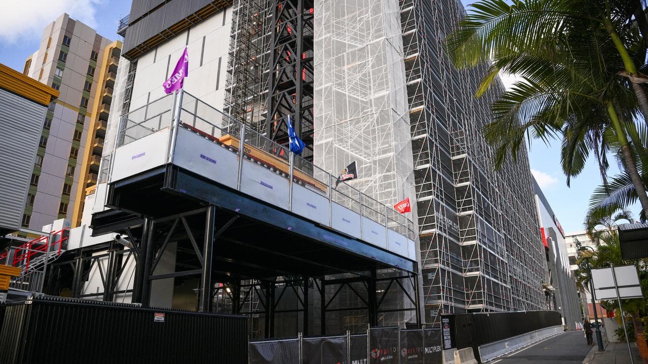 A data centre being built