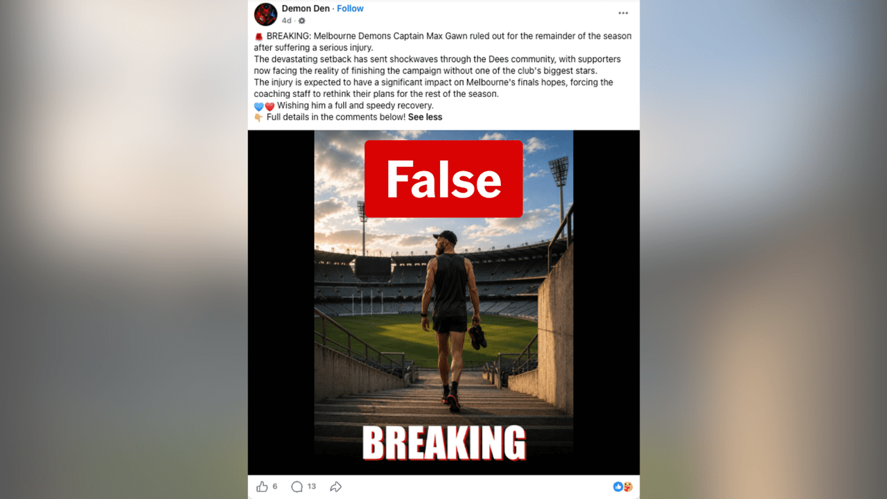 A screenshot of a Facebook post.