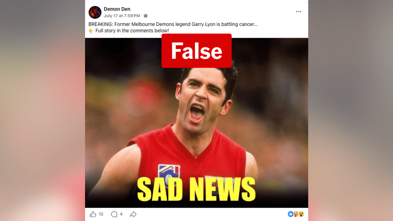 A screenshot of a Facebook post.