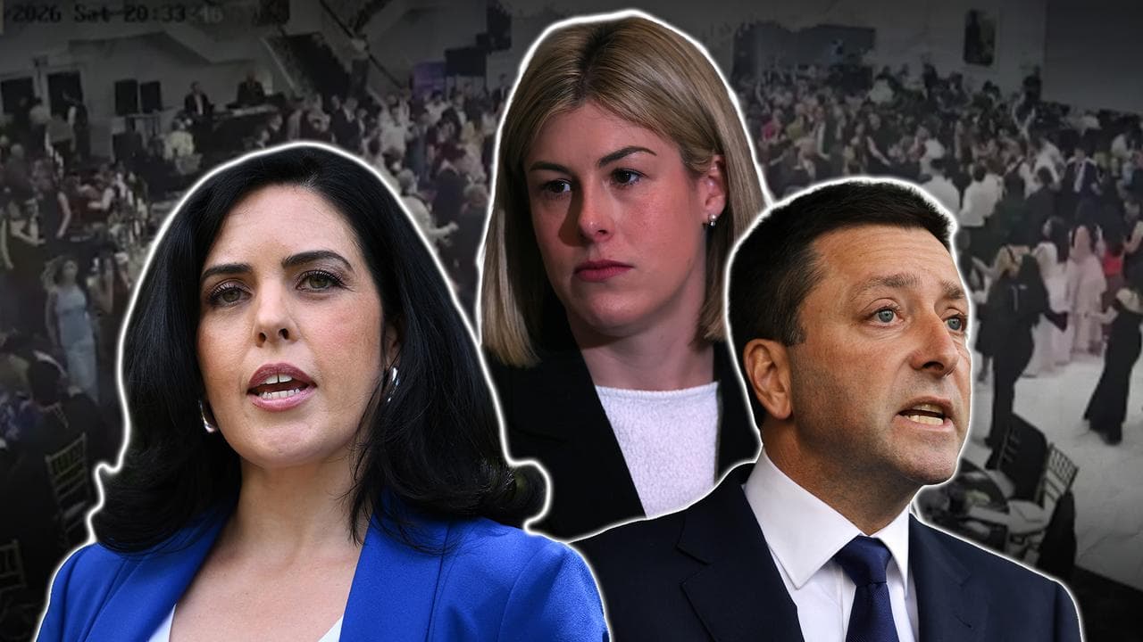 Moira Deeming, Matthew Guy and Jess Wilson