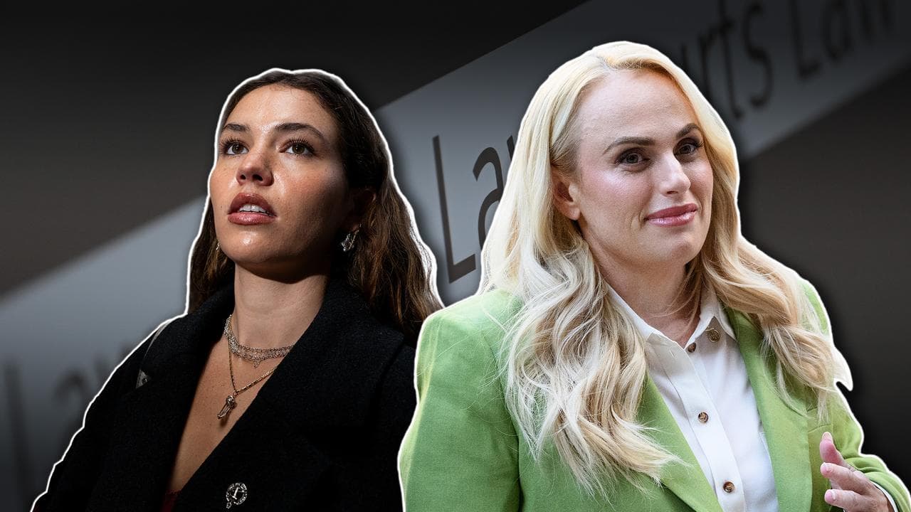 Charlotte Macinnes and Rebel Wilson digital composite