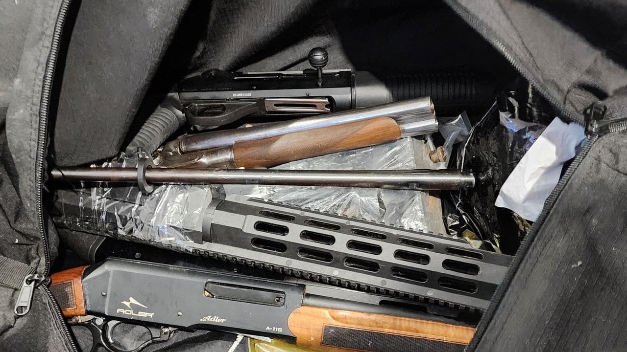 Seized firearms