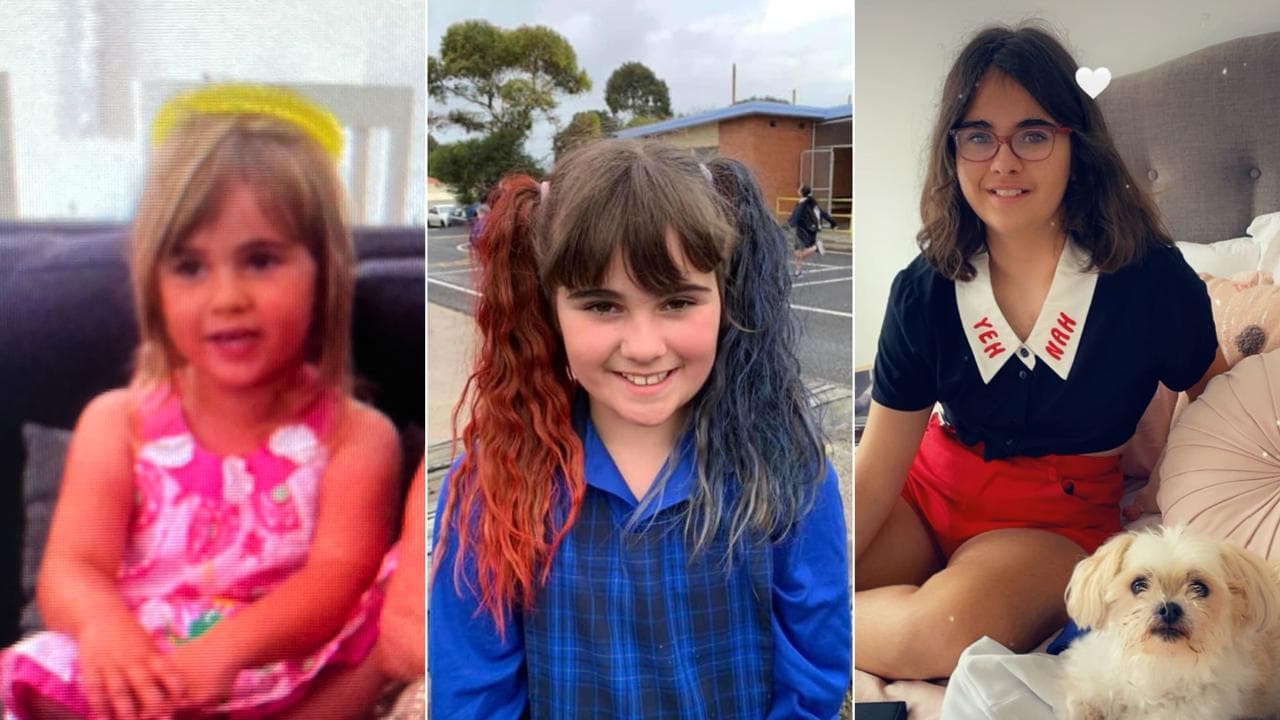 Three images of Mia 