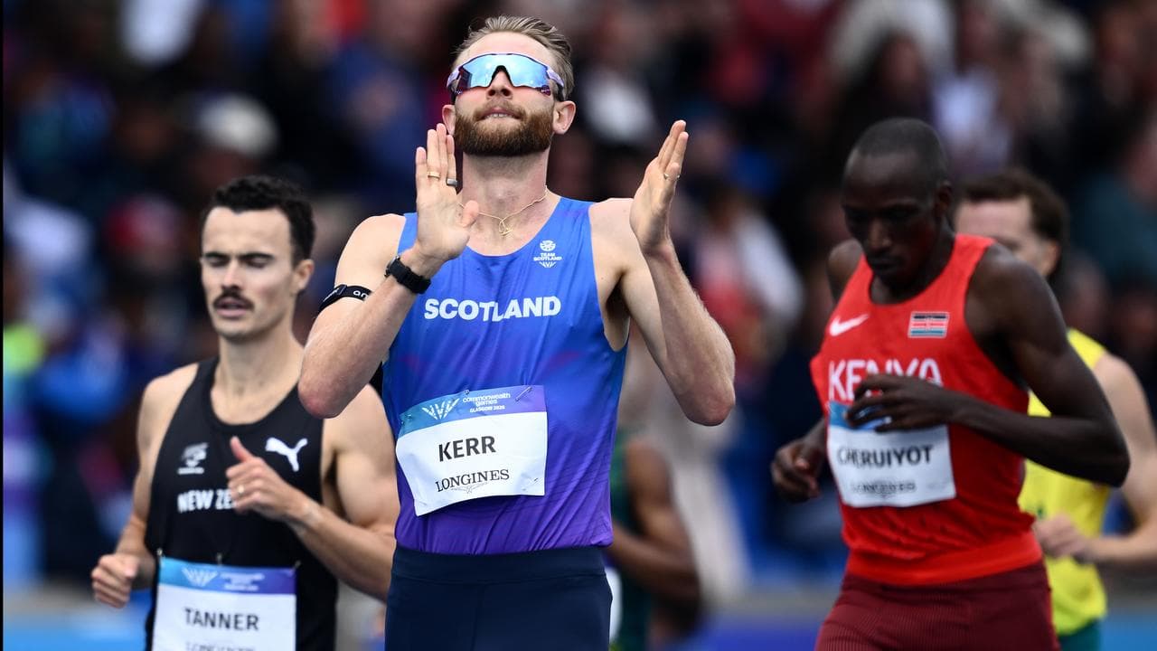 Josh Kerr of Scotland celebrates