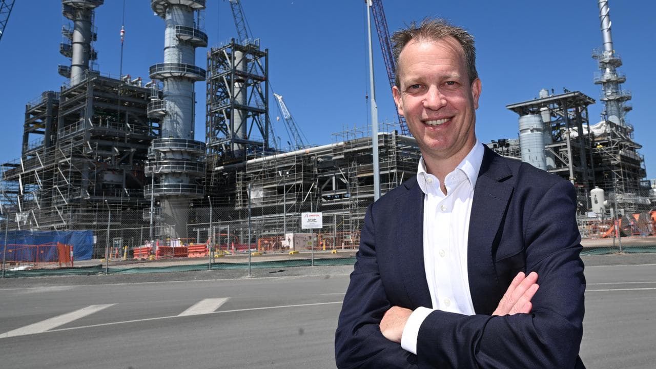 Ampol boss  Matthew Halliday at the Lytton Refinery