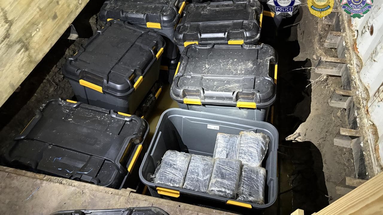 cocaine bricks in storage boxes