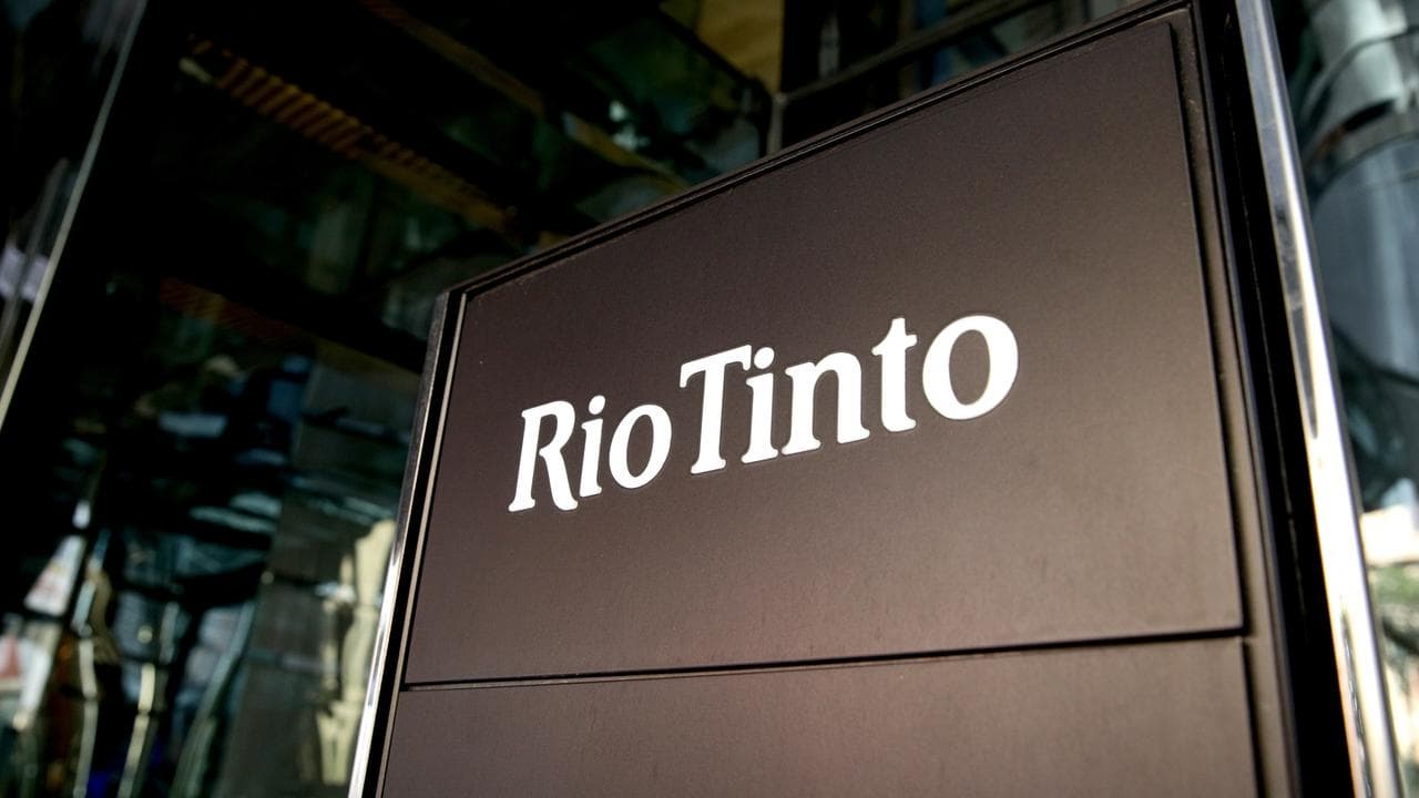 Sign at Rio Tinto building in Perth