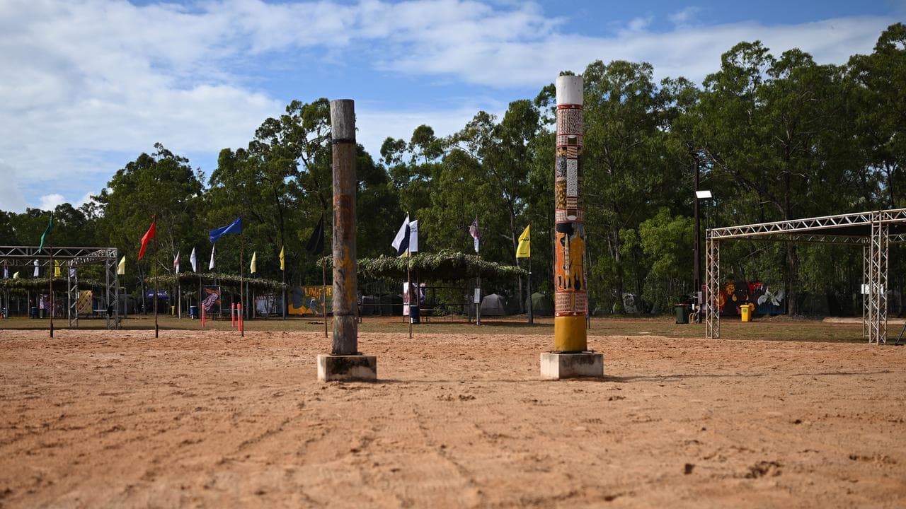 The bunggul (dance) grounds at Garma