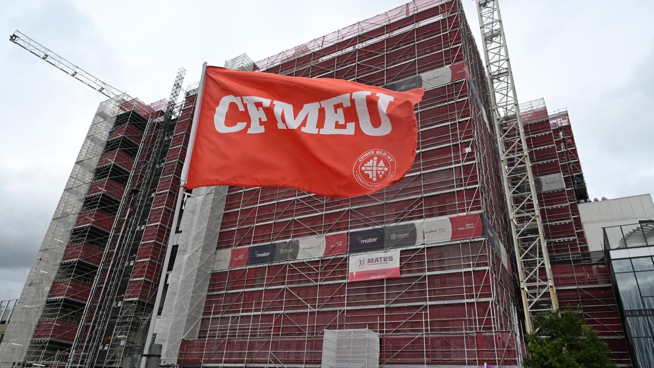A CFMEU construction site