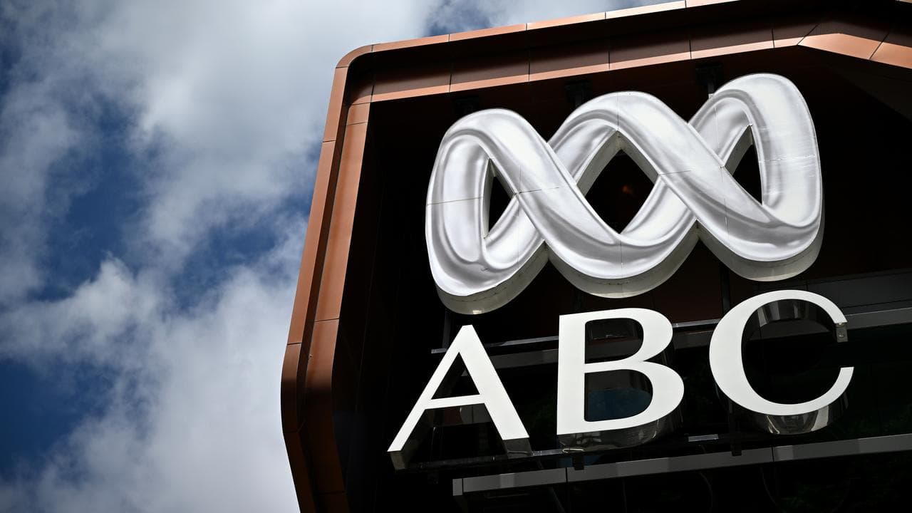 Signage outside the ABC Melbourne offices