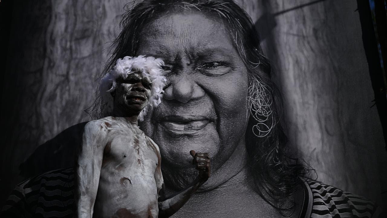 Ian Gurruwiwi and picture of his aunt
