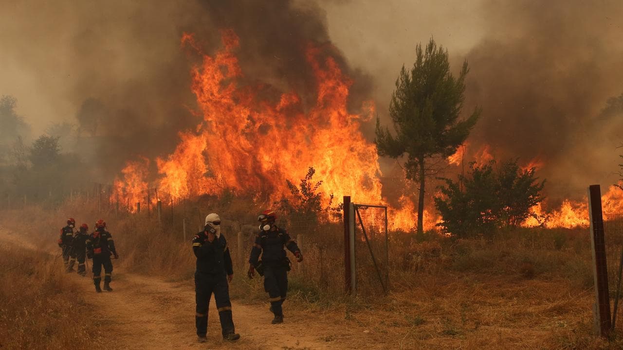 Wildfire in Attica