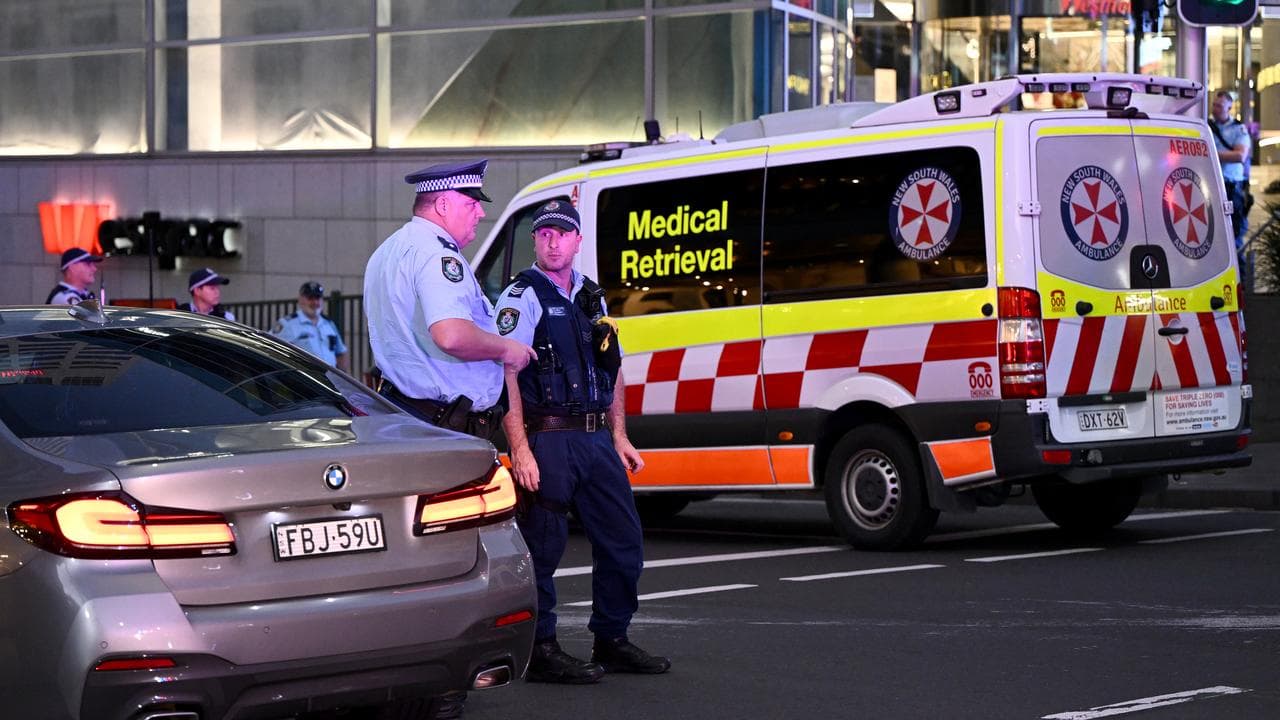 NSW Police and an ambulance (file image)