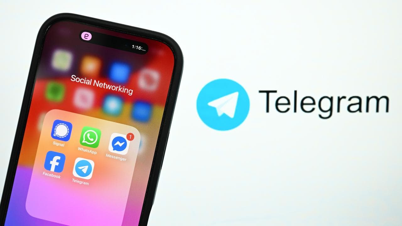 The Telegram logo (file image)