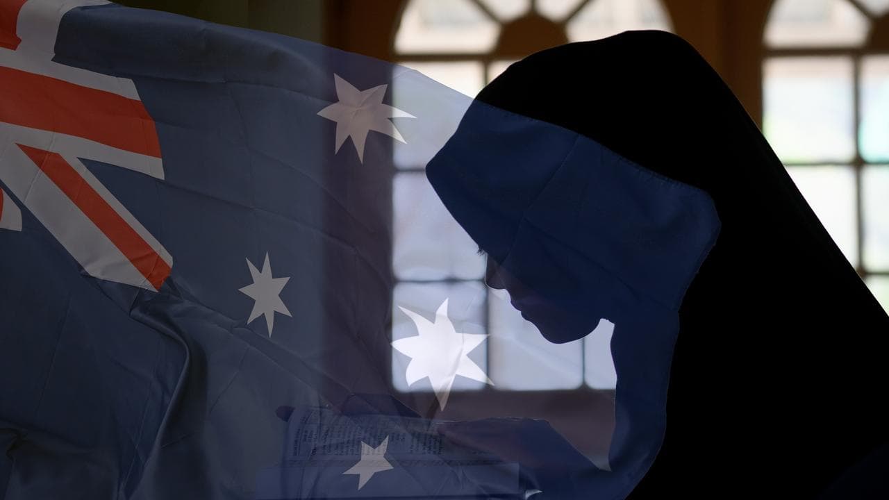 silhouette of a Muslim woman