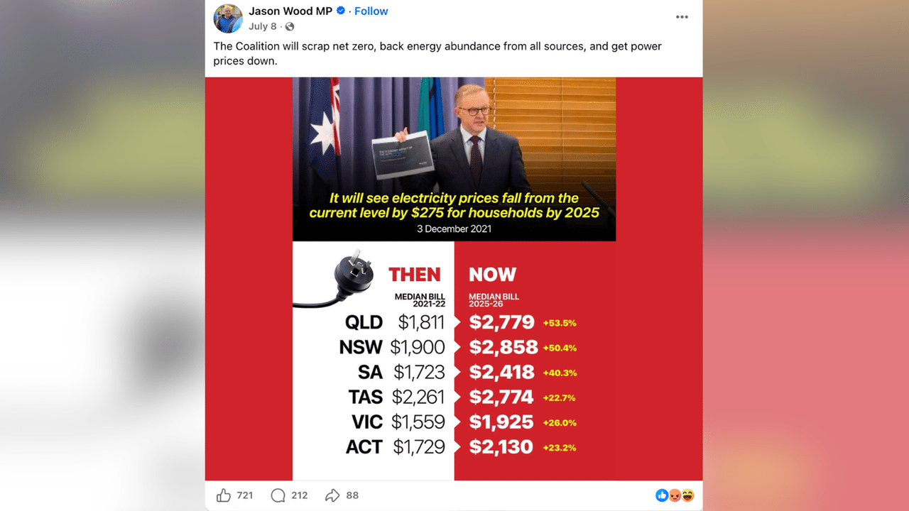 A screenshot of a Facebook post.