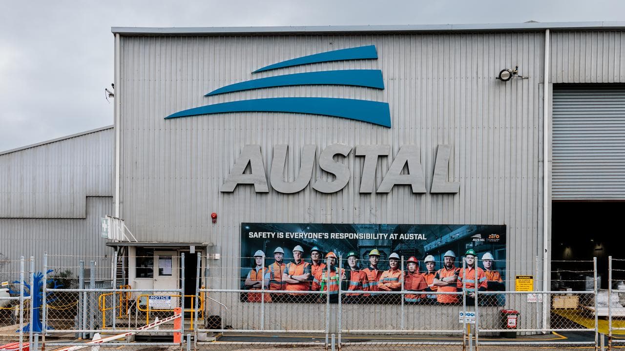 Austal signage (file image)