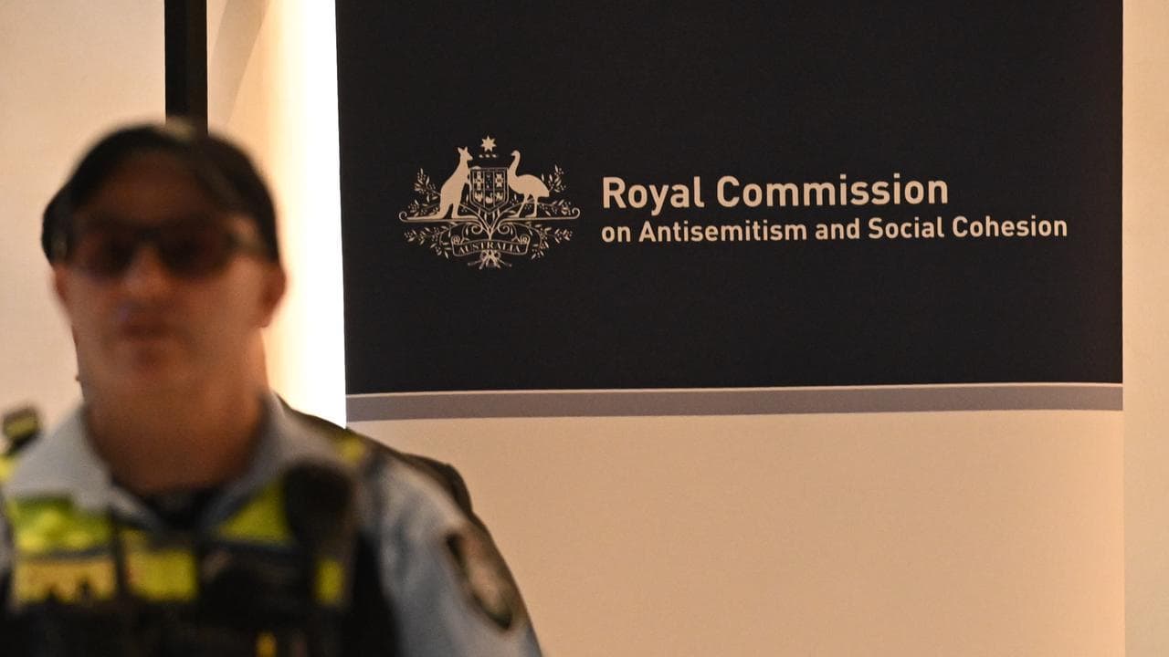 Signage at the royal commission (file image)