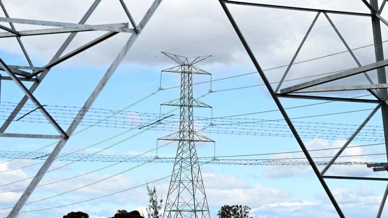 High voltage electricity towersHigh voltage electricity towers