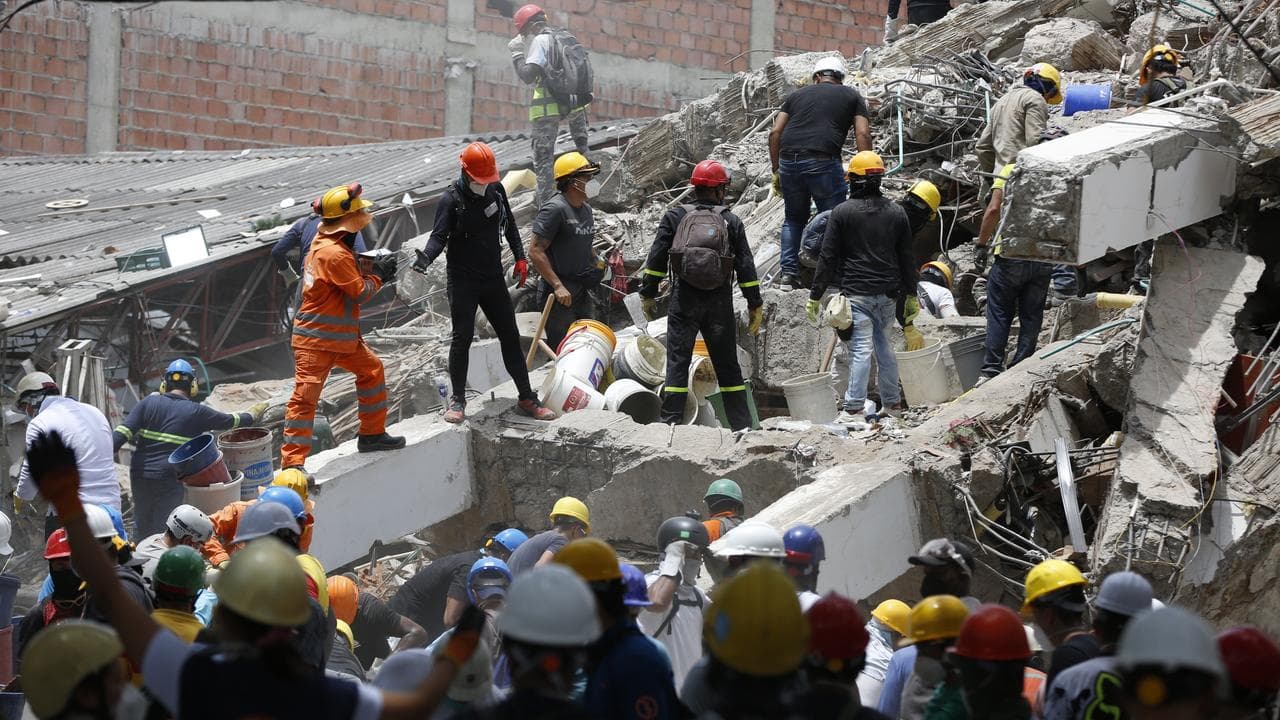 Aftermath of 7.4-magnitude earthquake